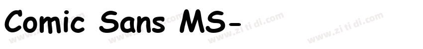 Comic Sans MS字体转换
